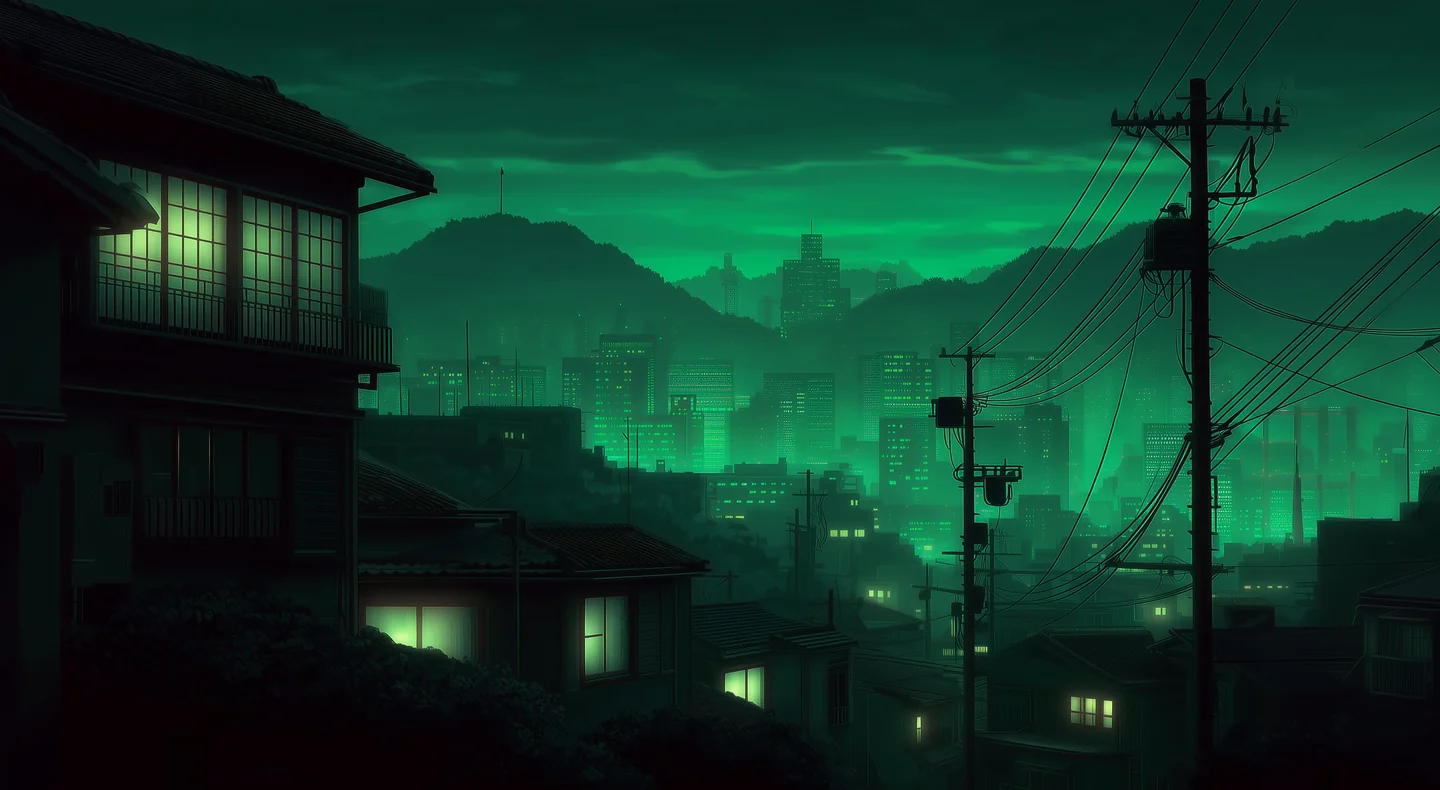 Osaka Jade 壁纸 1-glowing-city